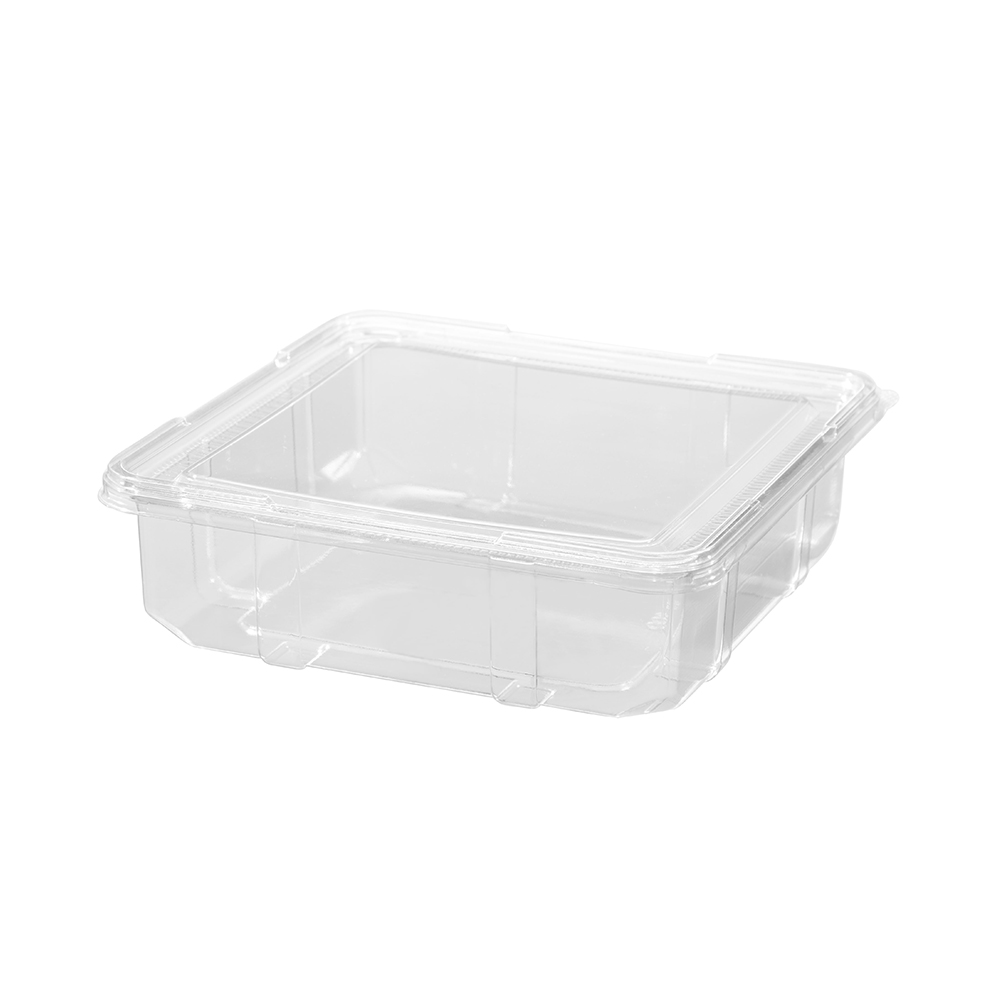 Caja de pastelería desechable transparente